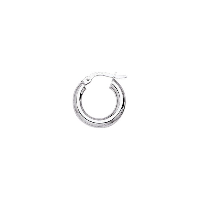 Boucles d’oreilles créoles Femme Or blanc 750/1000 ROBBEZ MASSON