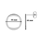 Boucles d'oreilles Femme Argent MURAT, dimensions