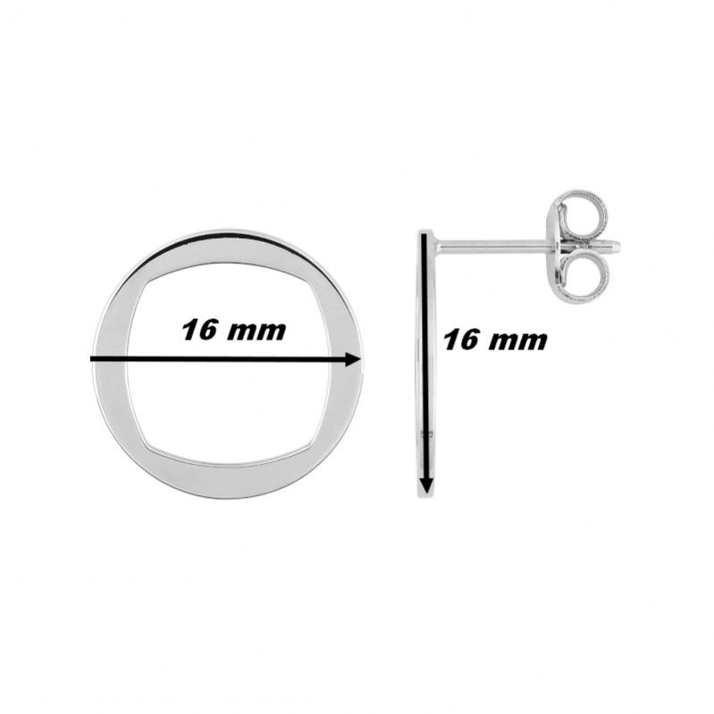 Boucles d'oreilles Femme Argent MURAT, dimensions