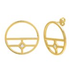 Boucles d'oreilles Femme Plaqué Or et Oxydes MURAT