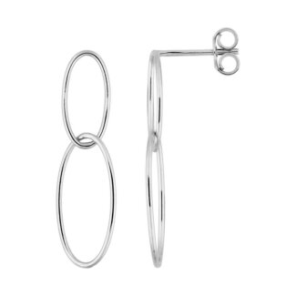 Boucles d’oreilles pendantes Femme Or blanc 750/1000 ROBBEZ MASSON