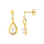 Boucles d’oreilles pendantes Femme Or jaune 750/1000, Perles de culture ROBBEZ MASSON