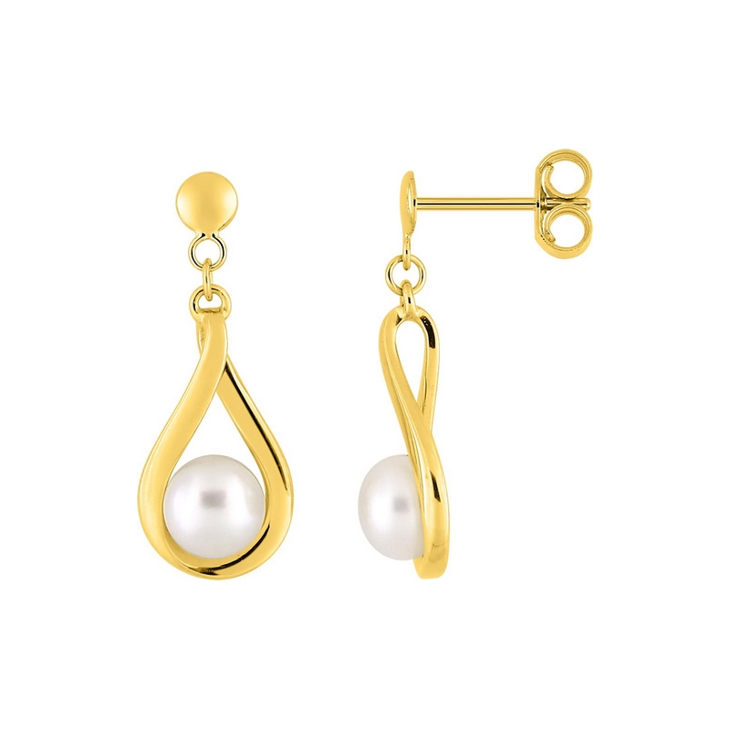 boucles-oreilles-pendantes-femme-or-jaune-750-perles-de-culture-robbez-masson-2-7158-P0 Boucles d’oreilles pendantes Femme Or jaune 750/1000, Perles de culture ROBBEZ MASSON