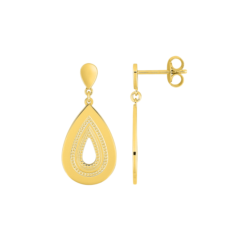 Boucles d'oreilles pendantes Femme Plaqué Or MURAT