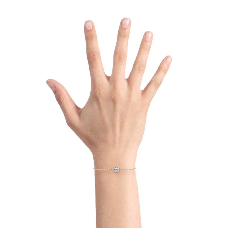 bracelet-femme-argent-oxyde-murat-303287-1-porte Bracelet Femme Argent 925/1000 et Oxyde de zirconium MURAT porté