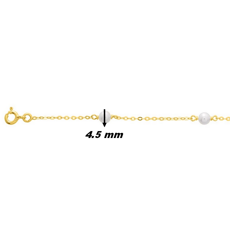 bracelet-femme-or-jaune-750-perles-de-culture-robbez-masson-763-6P-diamètre Bracelet Femme OR jaune 750/1000 et Perles de culture ROBBEZ MASSON, diamètre