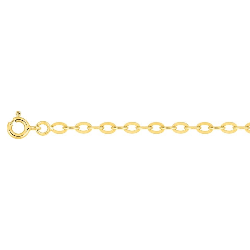 Bracelet Femme Or jaune 750/1000 maille forçat ROBBEZ MASSON