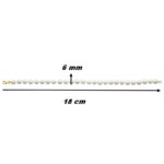 Bracelet Femme Perles de culture et Or jaune 750/1000 ROBBEZ MASSON, dimensions