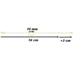 Bracelet Femme Plaqué or MURAT, dimensions