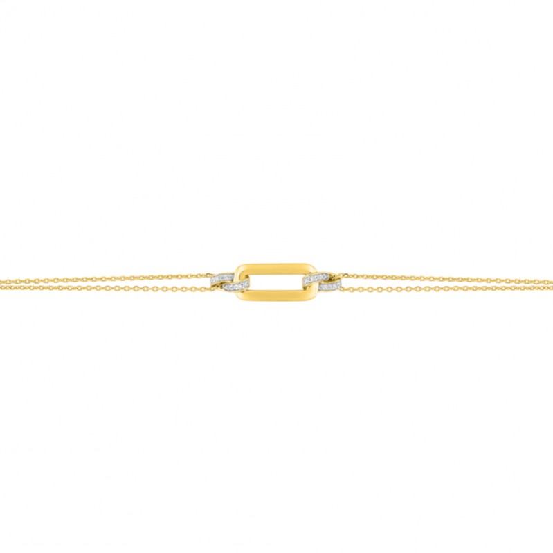 Bracelet Femme Plaqué Or et Oxydes Guy laroche