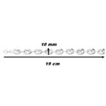 Bracelet Grain de café Femme Argent 925/1000 ROBBEZ MASSON, dimensions