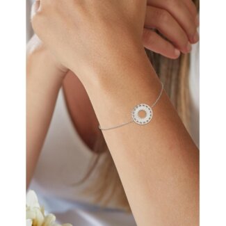 Bracelet Femme graphique Argent 925/1000 MURAT porté