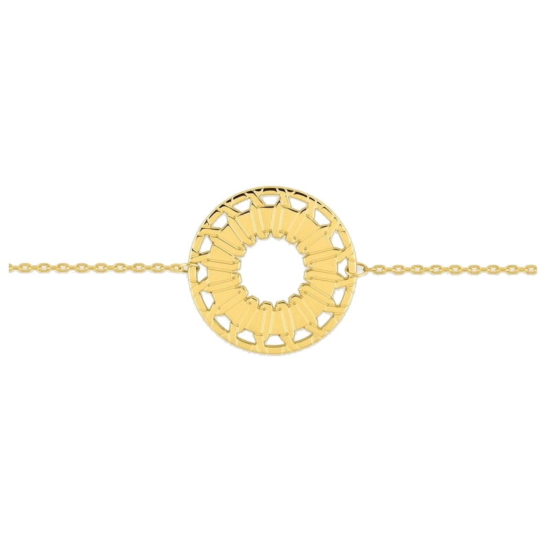 Bracelet Femme graphique cercle Plaqué or MURAT