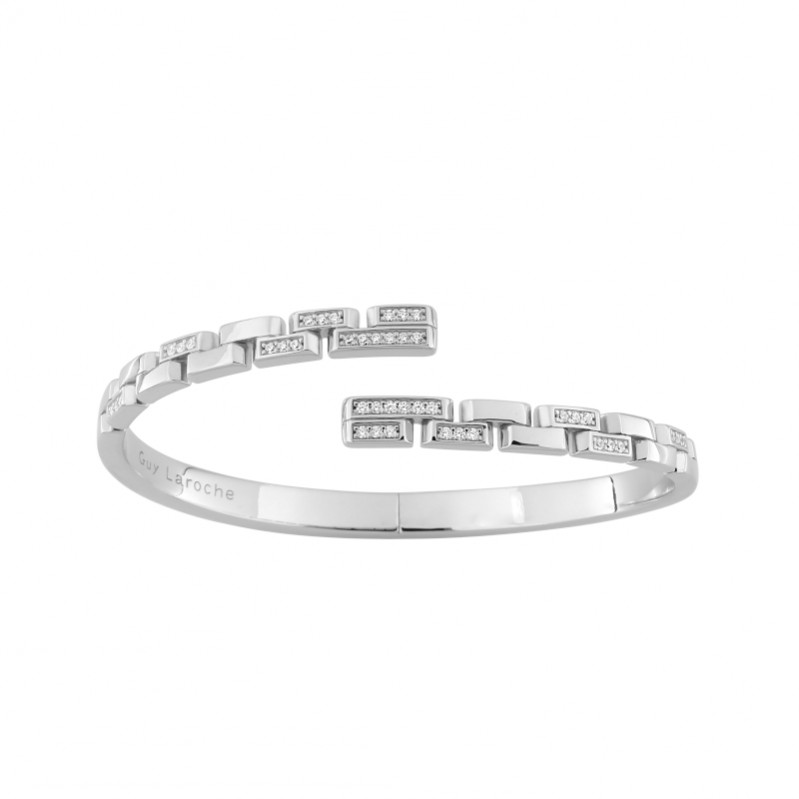 bracelet-jonc-femme-argent-oxydes-guy-laroche-g33054-11 Bracelet jonc femme Argent et Oxydes Guy Laroche