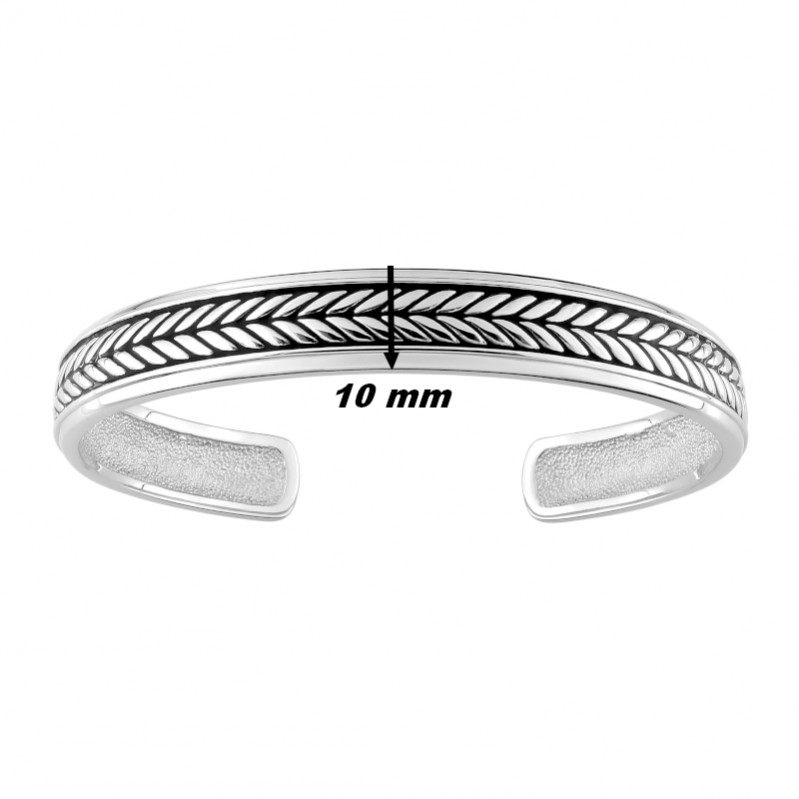 Bracelet jonc Homme Agent MURAT, largeur