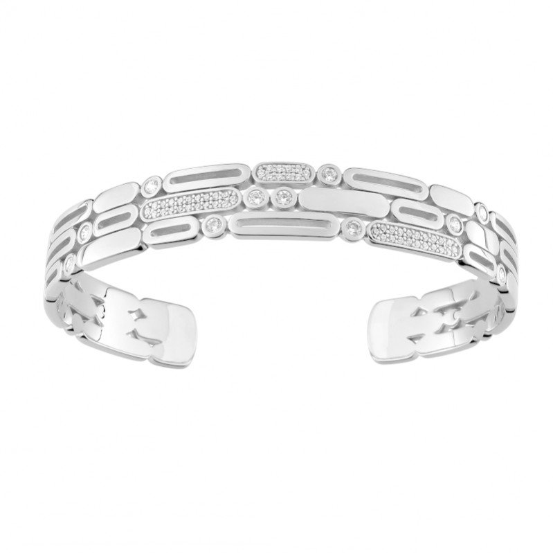 bracelet-jonc-manchette-femme-argent-oxydes-murat-303174-1 Bracelet jonc manchette Femme Argent 925/1000 et Oxydes de zirconium MURAT
