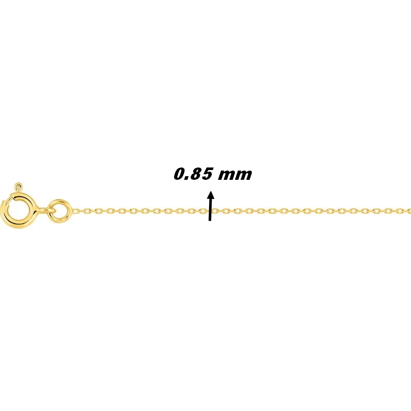 Chaîne forçat Femme Or jaune 750/1000 ROBBEZ MASSON, largeur