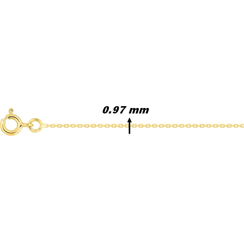 Chaîne forçat Femme Or jaune 750/1000 ROBBEZ MASSON, largeur
