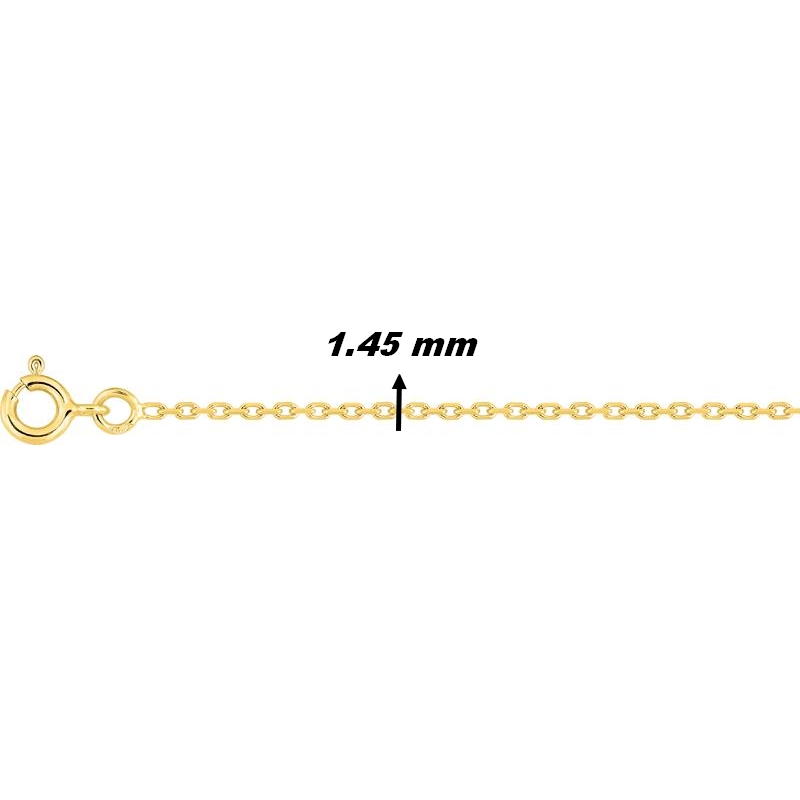 Chaîne forçat Femme Or jaune 750/1000 ROBBEZ MASSON, largeur