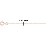 Chaîne forçat Femme Or rose 750/1000 ROBBEZ MASSON, largeur