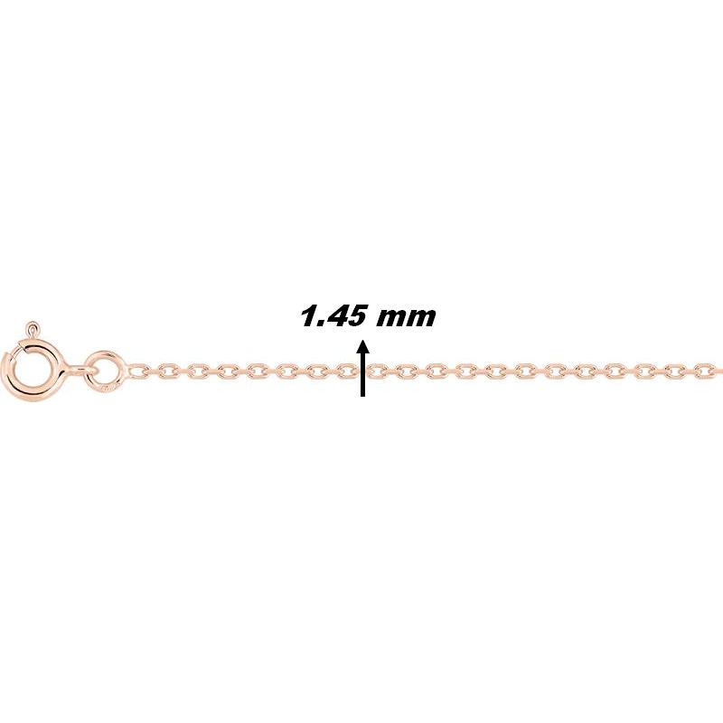 Chaîne forçat Femme Or rose 750/1000 ROBBEZ MASSON, largeur