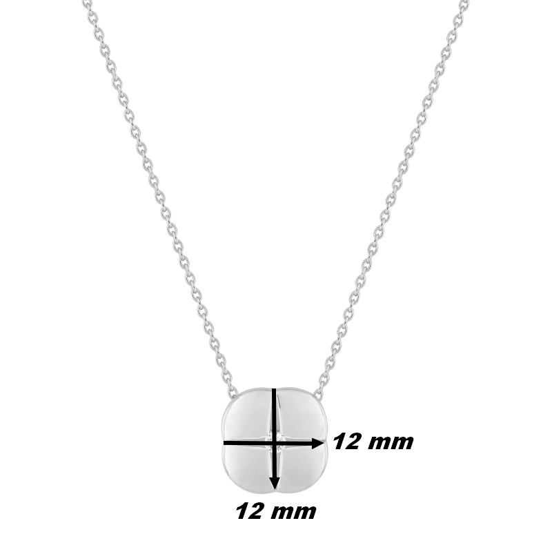 collier-femme-argent-oxyde-murat-302731-1-dimensions Collier icône Femme Argent 925/1000 et Oxyde de zirconium MURAT, dimensions