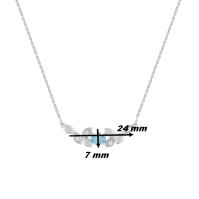collier-femme-or-blanc-750-oxydes-topaze-robbez-masson-58A734GTZ-dimensions Collier Femme Or blanc 750/1000, Topaze et Oxydes de zirconium ROBBEZ MASSON, dimensions
