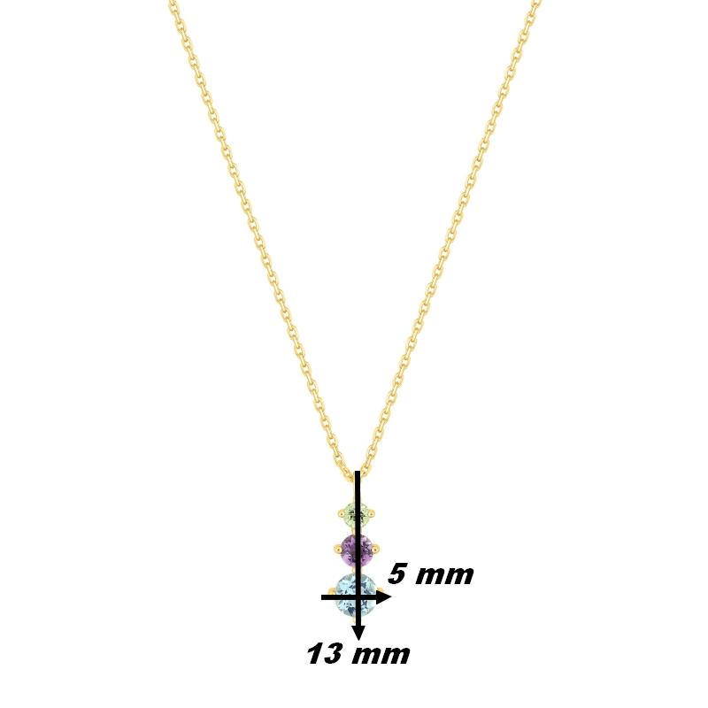 collier-femme-or-jaune-750-topaze-amethyste-peridot-robbez-masson-3-7465-V0-dimensions Collier Femme Or jaune 750/1000, Améthyste, Topaze, Péridot et Oxydes de zirconium ROBBEZ MASSON, dimensions