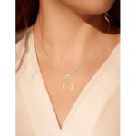 Collier Femme Plaqué Or et Oxyde de zirconium MURAT porté