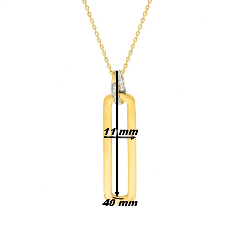 Collier femme Plaqué Or et Oxydes Guy Laroche mesures