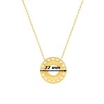 Collier graphique Femme Plaqué Or MURAT, diametre