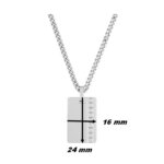 Collier Homme Argent MURAT, dimensions