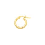 Boucles d’oreilles créoles lisses Femme Or jaune 750/1000 ROBBEZ MASSON
