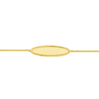 Gourmette ovale Enfant Or jaune 750/1000 ROBBEZ MASSON