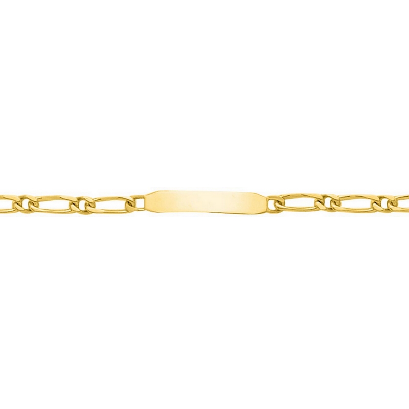 Gourmette maille alternée Enfant Or jaune 750/1000 ROBBEZ MASSON
