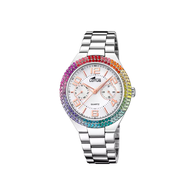montre-femme-lotus-acier-inoxydable-18907-1 Montre Femme Rainbow Acier inoxydable LOTUS 18907/1
