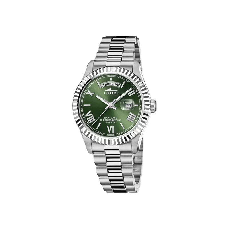 Montre cadran vert Homme Acier inoxydable LOTUS 18854/3