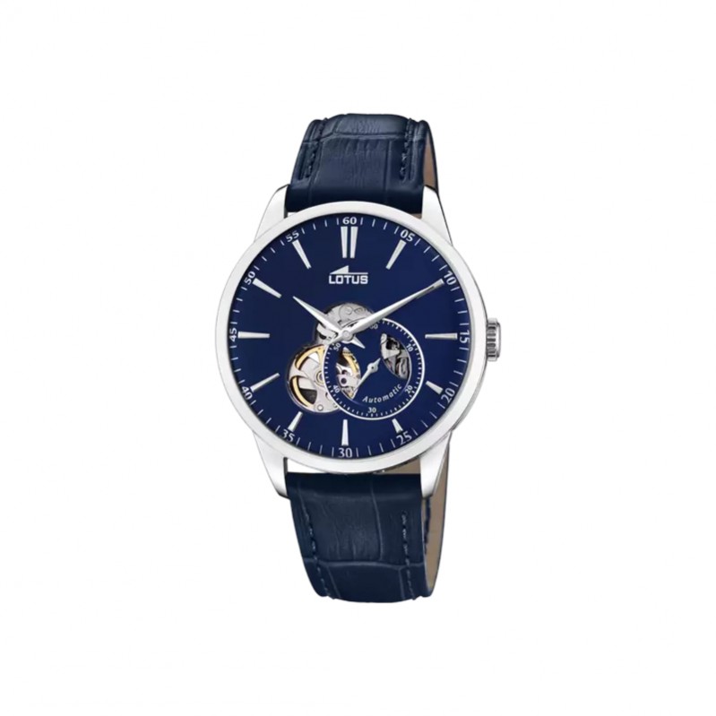Montre LOTUS cuir bleu Homme automatique 18536/3