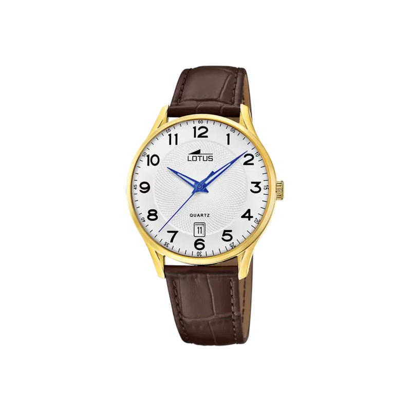 montre-homme-cuir-marron-lotus-18403-E Montre Homme cuir marron et Acier inoxydable LOTUS 18403/E