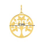Pendentif Arbre de vie Or jaune 750/1000 ROBBEZ MASSON, diamètre