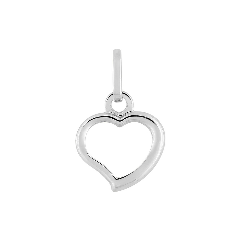 Pendentif Femme Cœur Or blanc 750/1000 ROBBEZ MASSON