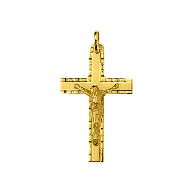 Pendentif Croix Christ Or jaune 750/1000 ROBBEZ MASSON