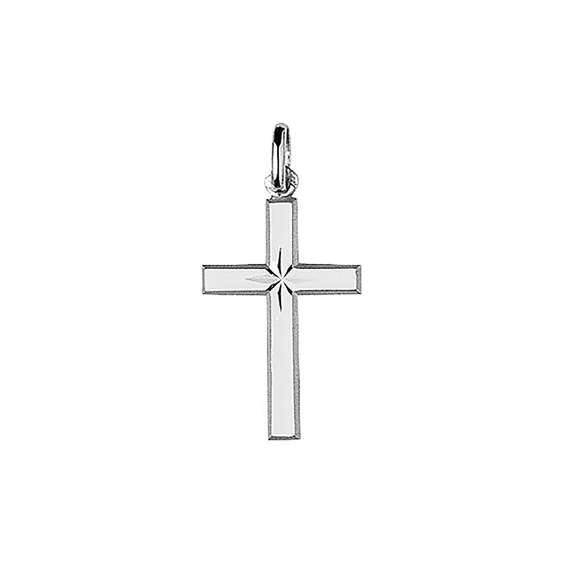 pendentif-croix-or-blanc-750-robbez-masson-7438G Pendentif Croix Or blanc 750/1000 ROBBEZ MASSON