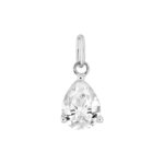 Pendentif goutte Femme Or blanc 750/1000 et Oxyde de zirconium ROBBEZ MASSON