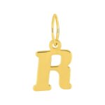 Pendentif lettre R, OR jaune 750/1000 ROBBEZ MASSON