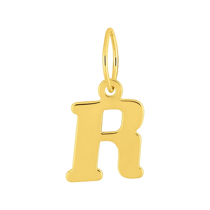 Pendentif lettre R, OR jaune 750/1000 ROBBEZ MASSON