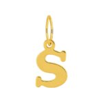 Pendentif lettre S, OR jaune 750/1000 ROBBEZ MASSON