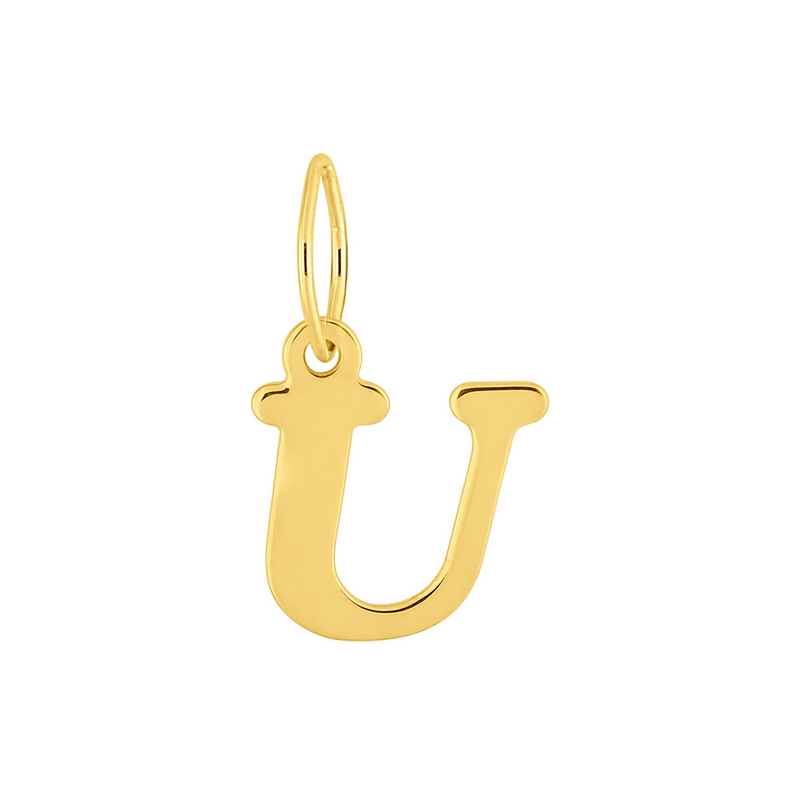 Pendentif lettre U, OR jaune 750/1000 ROBBEZ MASSON