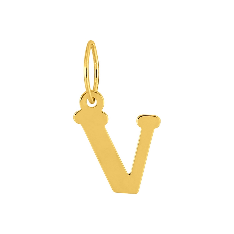 Pendentif lettre V, OR jaune 750/1000 ROBBEZ MASSON