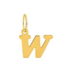 Pendentif lettre W, OR jaune 750/1000 ROBBEZ MASSON